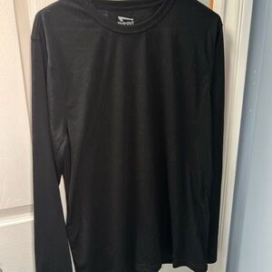 In N Out No Delay Black Long-Sleeve Crewneck Shirt